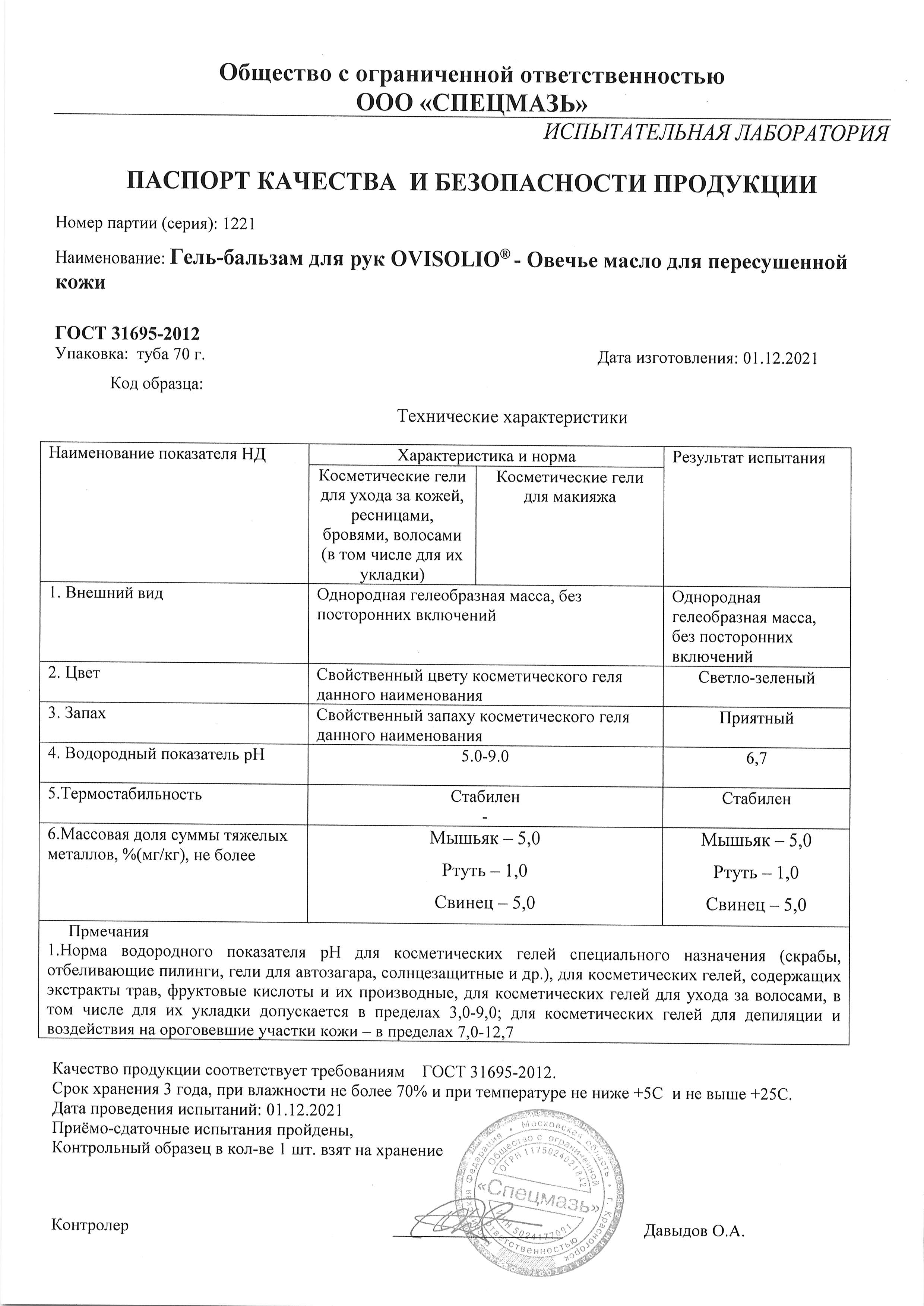Паспорт №122021